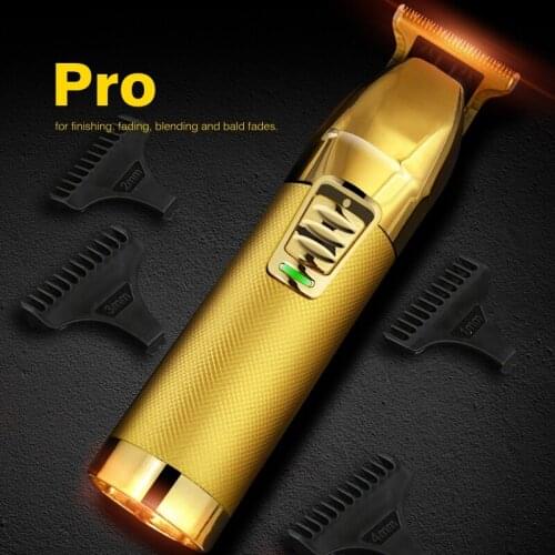 Pro electric grooming rechargeable hair clipper cord cordless barber professional hair trimmer men beard hair cutting machine