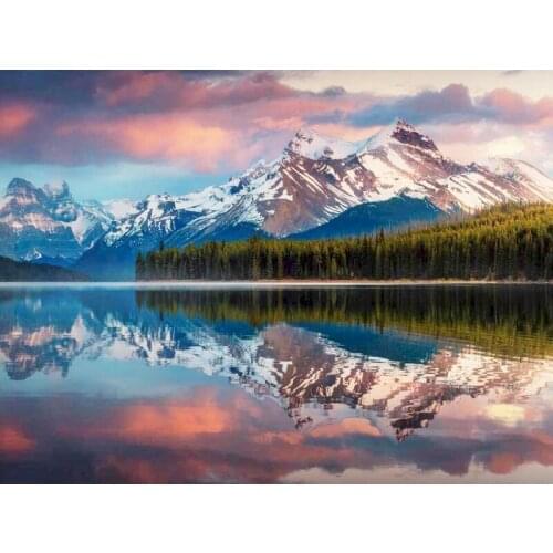 PhotoCustom Oil Painting By Numbers Scenery DIY Paint By Numbers On Canvas 60x75cm Frameless Landscape Hand Painting Home Decor