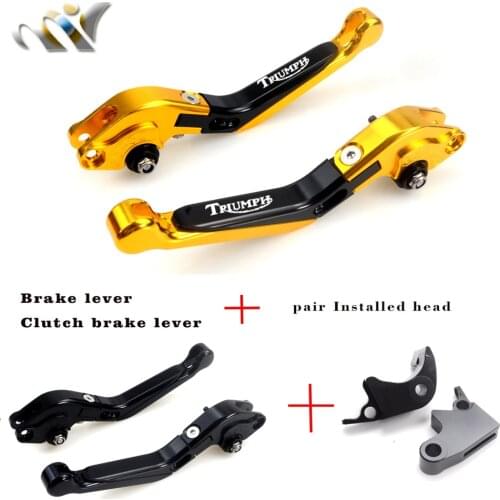 CNC Adjustable Folding Extendable Motorcycle Brake Clutch Levers Fit For Triumph SCRAMBLER 2006-2015 675 STREET TRIPLE 2008-2015