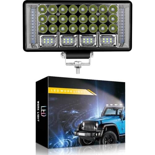 New 8 inch LED Work Light Combo Beam 204W Universal for Offroad Car 4WD Truck Tractor Boat Trailer SUV 12 24V Spot Flood LED