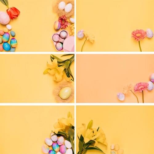 Vinyl Custom Photography Backdrops Flower and wood planks Theme Photography Background 190117SK-012