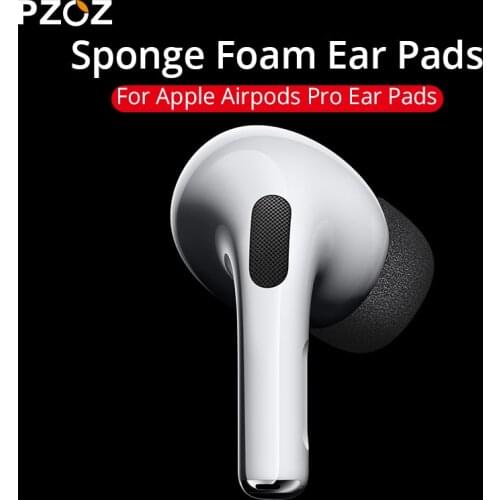 PZOZ 2Pcs Earbuds For Apple AirPods Pro Ear Pads Sponge Foam Ear Tips Soft Ultra Thin Earphone Sponge Earbud In-Ear Pads Buds