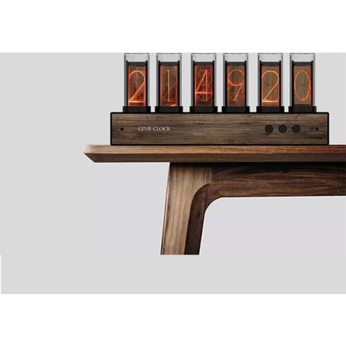 High quality Gixie Glow light analog Tube Clock Retro LED Color Discoloration Clock Creative Home digital clock