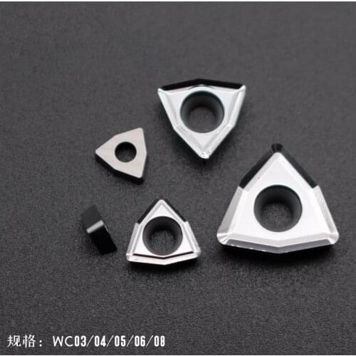 WCMX030204/WCMX040204/WCMX050308/WCMX06T308/WCMX080412 Aluminum Carbide Inserts CNC Lathe Cutter for SP Type U Drill Bit tool