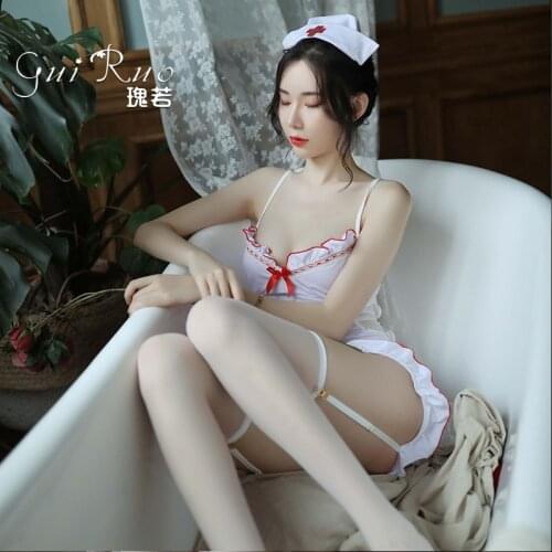 Pearl Diary Women Maid Cosplay French Apron Room Servant Lolita Costume Babydoll Dress Uniform Erotic Role Play Cute Live Show