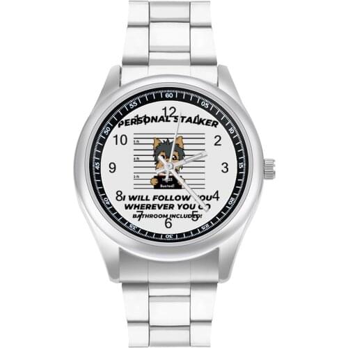 Yorkshire Terrier Quartz Watch Stainless Design Wrist Watch Ladies Office Beautiful Promotion Wristwatch