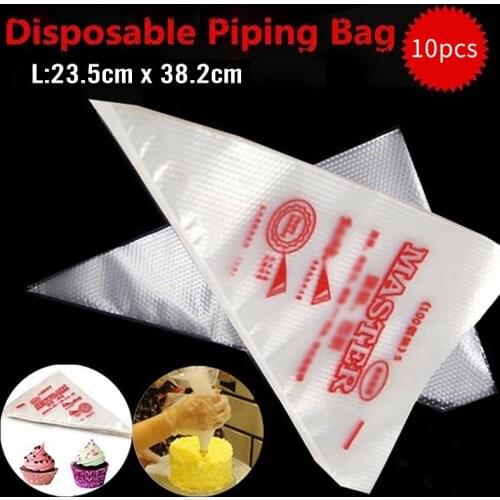 10PCS/20PCS/50PCS Pastry Bag Set PE Disposable Cake Decoration Bag Icing Piping Bag for Fondant Cake Pastry Baking Tool
