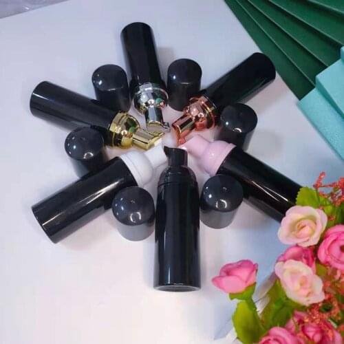 10PCS 60Ml bright black plastic foam shampoo lotion bottling foam bottle foam bottle soap mousse liquid dispenser