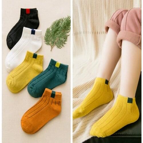 20Pairs/Lot Cotton Children Kids Socks for Girls Boys Winter Fall Spring Wear Solid Color Fashion Sports Casual Socks Baby Kids