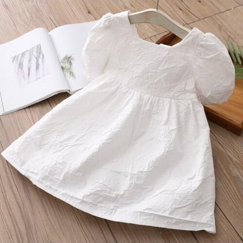 2021 Summer Pearl Girls Dresses Children Clothes Baby Girls Lacework Dress Kids Prince Dress Baby Girls Dress Girls Outwear MM9