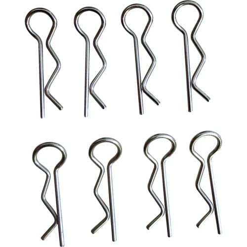 8pcs Body Shell Clips Pin Aluminum 1:16 RC 9130 9136 9137 Car Spare Parts