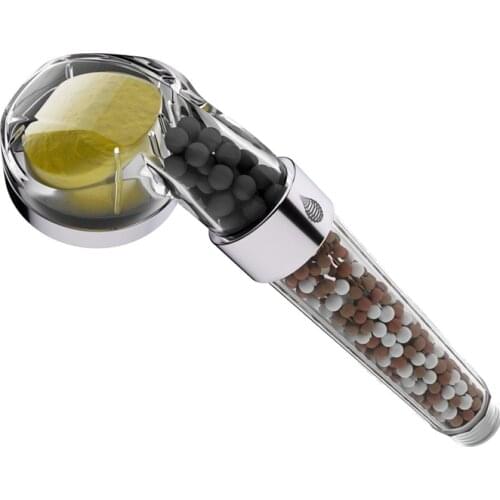 Lemon Aroma Filter Shower SPA Massage Shower Shower Nozzle Maifan Stone Negative Ion Shower Water Saving And Pressurization