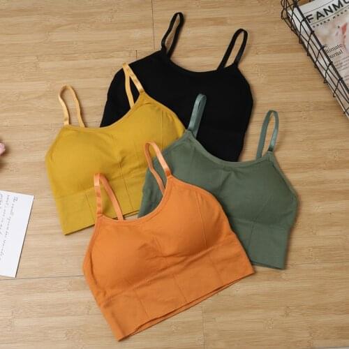 2020 Women Bra Seamless Wire Free Bralette Seamless Bras No Rims Padded Bra For Women Sexy Underwear 7 Colors