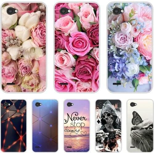 For LG Q6 A Alpha Q6A Q 6 M700 Case Soft Silicone Fashion Flower Phone Case For LG Q6 5.5 inch Bumper Coque Cute Pattern Cover