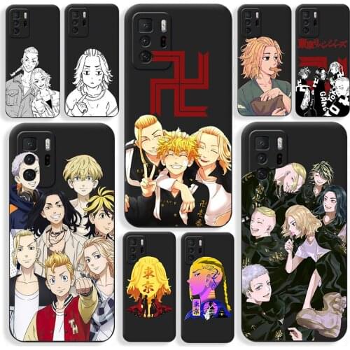 Tokyo Revengers Phone Case for Xiaomi Redmi Note 10 Pro 9 9C 9A Note 9 Pro for POCO M3 Pro X3 Pro F3 Soft Back Anime Phone Case