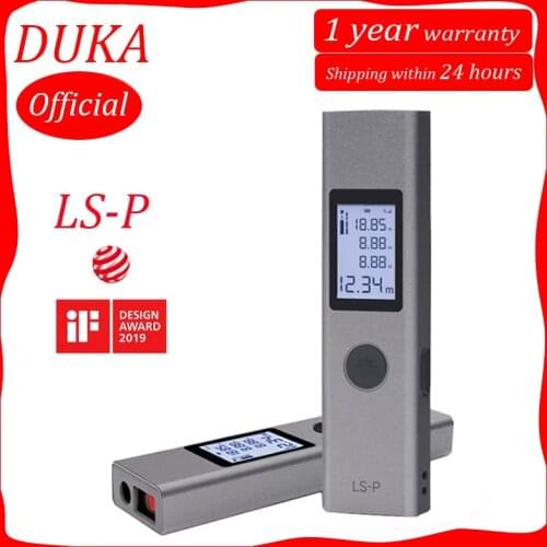 2021On Sale Duka Official 40m Laser Range Finder LS-P USB Flash Charging Range Finder High Precision Measurement Rangefinder
