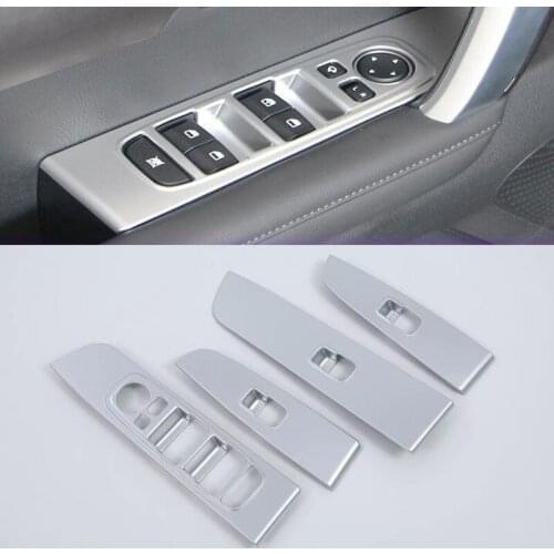 For Sportage R 2018 Car Window Switch Panel Adjust Cover Trim Stickers Strips Garnish Decoration Car Styling