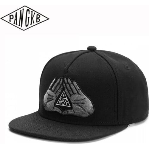 PANGKB Brand BKNY-HAND CAP black BKNY Hip-Hop parkour sports snapback hat for men women adult outdoor casual sun baseball cap