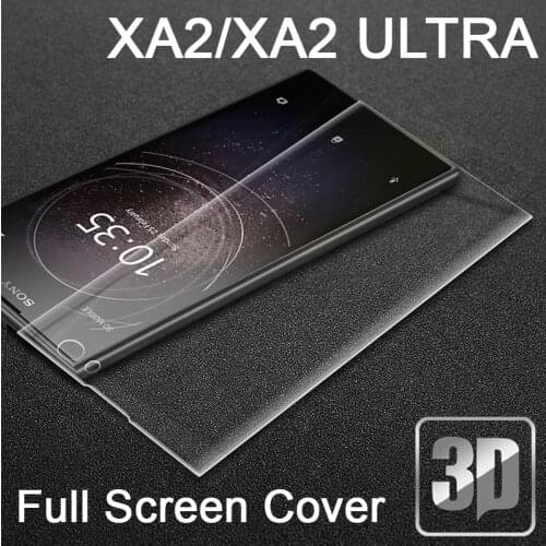 9H 3D Tempered Glass LCD Curved Full screen protectors Film cover For Sony Xperia XA2 XA2 Ultra H3113 H4213 Protective film