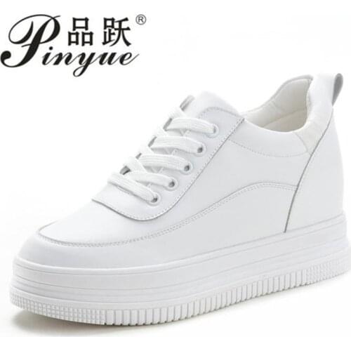 Quality spring thick sole inside heightening small white shoes womens muffin shoes casual shoes womens height 7cm single shoes