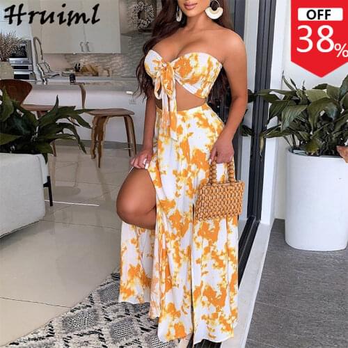 Two Piece Set Tops&Skirts Slim Fashion Sexy Outfits For Woman Streetwear Party Women Clothing Sets Club Conjunto Verano Mujer
