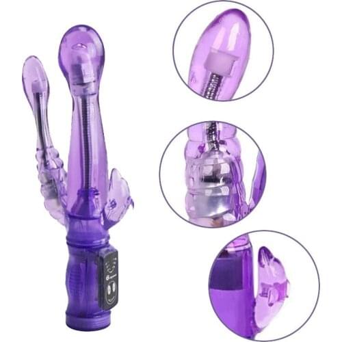 Rabbit Vibrator Sex Products New G Spot Vagina Clitoral Anal 3 Points Stimulation Thrusting Dildo Vibrator for Women Sex Toys