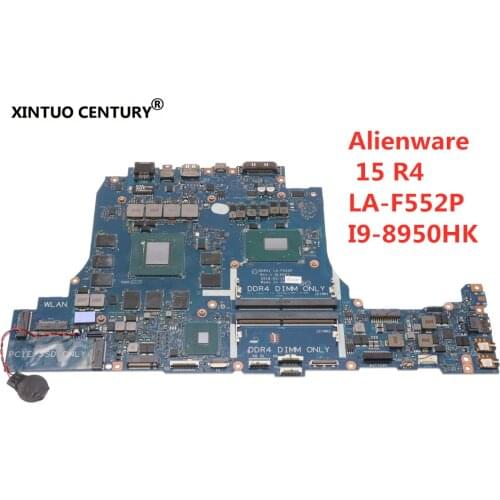For DELL ALIENWARE 15 R4 Laptop Motherboard LA-F552P i9-8950 HK CPU N17E-G3-A1 Mainboard 0JT6T7 DDR51 100%Tested Working Well