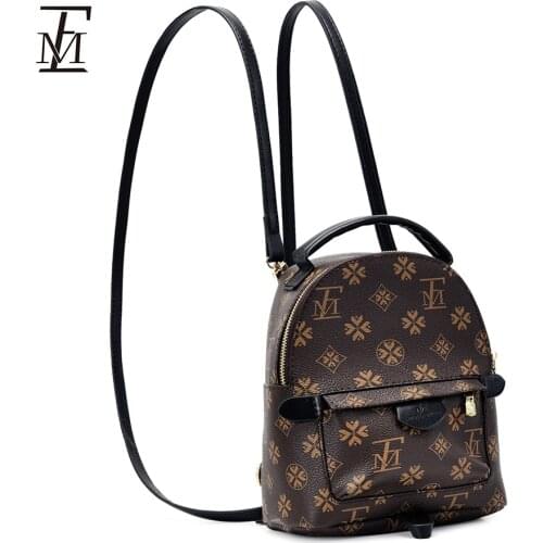 LFM Mini Backpack PU Backpacks for Women Cute Zipper Bagpack Teen Girls School Bag Bolsas De Mujer De Lujo Marcas