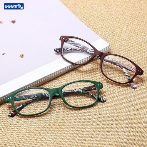 Seemfly Small Square Frame Bussiness Reading Glasses Unisex Magnifying Presbyopic Glasses Elderly Goggles With Diopter+1.0to+4.0
