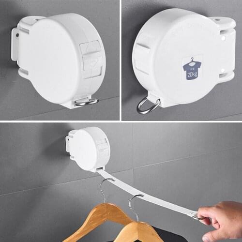 Punch-free 4.2m Telescopic Clothesline Balcony Household Clothes Rack Clothesline For Indoor Outdoor Clothes Drying Quilt Drying