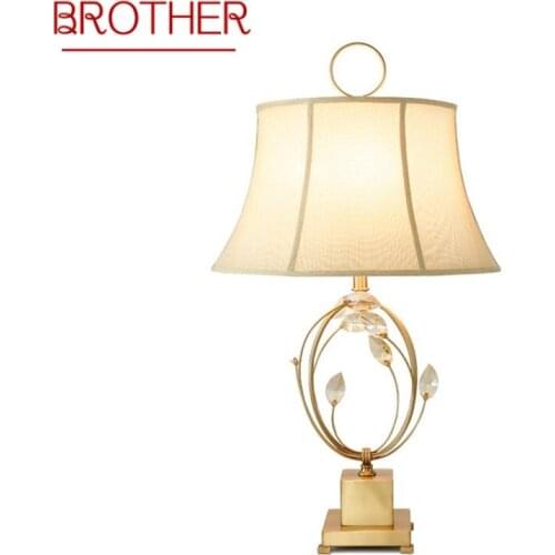 BROTHER Nordic Creative Table Lamp Contemporary LED Decorative Desk Light for Home Bedside Bedroom