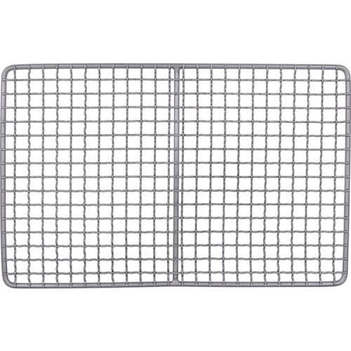 Titanium Charcoal Bbq Grill Barbecue Grill Durable Net Plate Camping Tableware