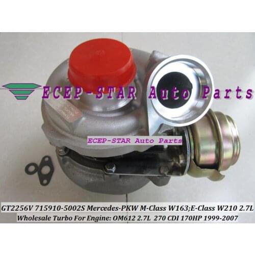 Free Ship GT2256V 715910-5001S 715910-5002S 715910 6120960599 Turbo For Mercede-s Benz E-C E270 M-Class ML270 1999-07 OM612 2.7L