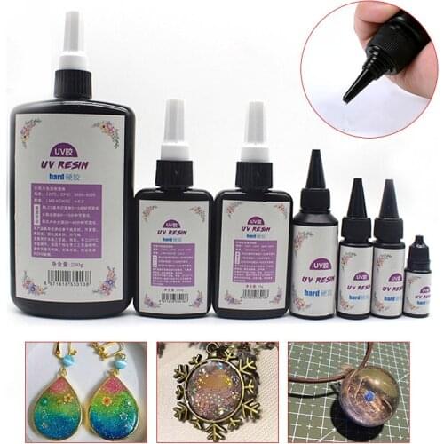 DIY UV Ultraviolet Resin Curing Solution Quick-drying Non-toxic Sunlight Activated Hard DIY Apparel Sewing Fabric Home Garden