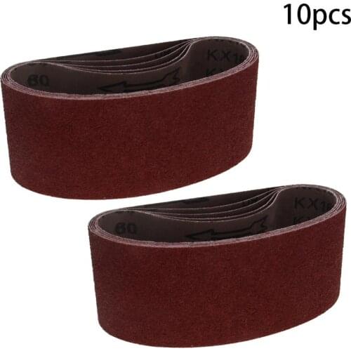 Utoolmart Hot 5pcs/10pcs/15pcs 40/60 Grit Sanding Belt 457*75 Size Alumina Grinding Abrasive High Strength Durable Belts