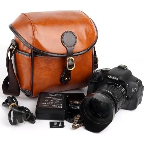 Waterproof Retro DSLR Camera Bag For Canon 1300D 1200D 1100D 750D 6D 5D Mark iv iii ii T6i T5i T6 100D 200D 77D 80D 90D