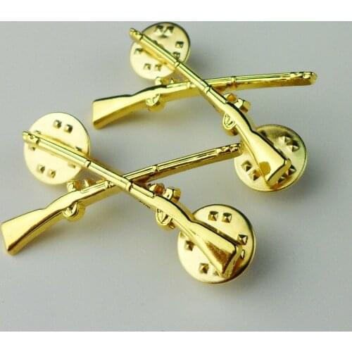 U.S. Army Infantry Officer Lapel Badge Pin Isignina PAIR-1733 Military 5605101