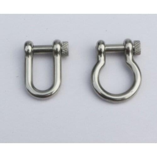 10Pcs/lot Stainless Steel Adjustable paracord buckles with round pin PARACHUTE CORD LANYARD BRACELET SHACKLES BUCKLES
