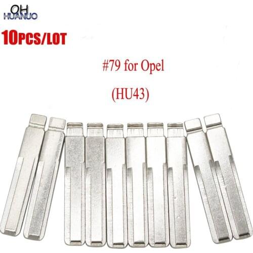 10pcs/lot, Universal Remotes Flip Key Blade 79# for KD Remote NO.79 Uncut Blade HU43 for Opel
