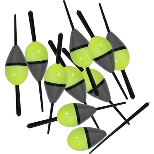 10pcs Fishing Floats Wood Bobbers Cork Lighted Paulownia Buoy 7.5cm Buoyancy 2g Fishing Tackle Accessories Pesca