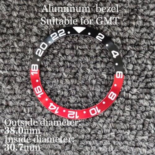 38mm Bezel Watch Parts Aluminum Bezel Fit GMT 40mm Watch Case Premium Quality Watch Accessories