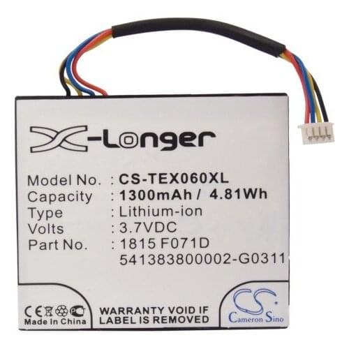 Cameron Sino 1300mAh Battery for Texas Instruments TI-Nspire CAS Touchpad TI-Nspire Touchpad N2/AC/2L1/A,1815 F071D,3.7L1060SP