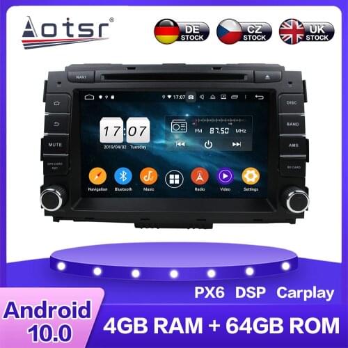 For KIA CARNIVAL 2014+ Android 10 Car Multimedia DVD Player 4G + 64GB PX6 Auto GPS Navigation Stereo radio Headunit DSP Carplay