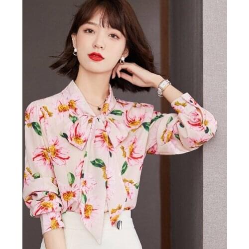 Блузки с бантом AZTERUMI China At AliExpress