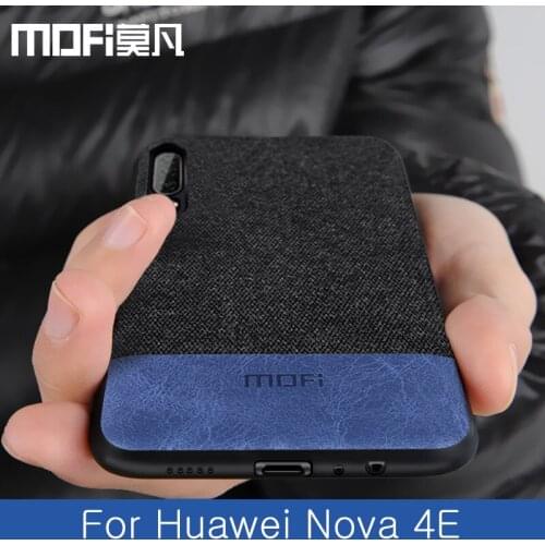 For Huawei Nova 4E case cover shockproof back cover cloth fabric protective case silicone capas MOFi original Nova4E case