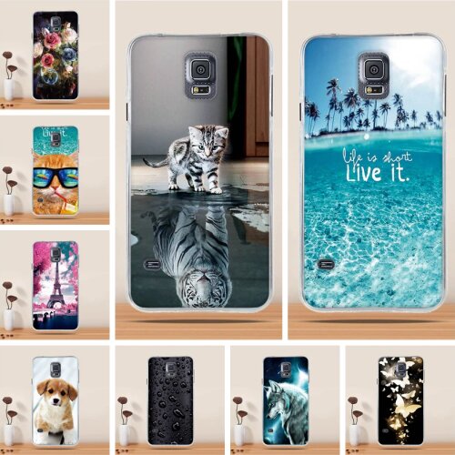 For Samsung Galaxy S5 Case Cover Soft TPU Coque For Samsung Galaxy S5 Case Silicone Animal Funda For Samsung S5 G900F Phone Case