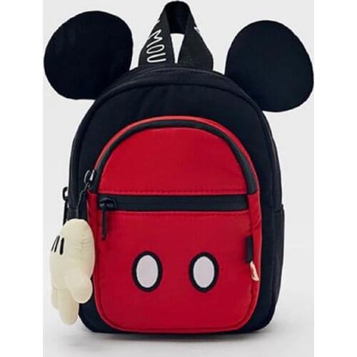 New Cute Disney childrens bag Mickey Mouse childrens Bacpack Autumn Mickey Minnie Mouse pattern backpack Kids Christmas Gifts