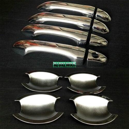 For JAC Refine S5 Mk1 Mk2 ABS Plating Door Handle Bowl Door Handle Protective Covering Cover Trim Car Accessories 2013 2014