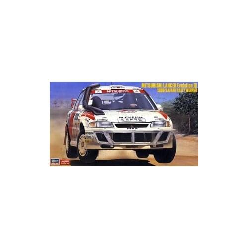 Hasegawa Plastic Assembly Car Model 1/24 Scale Mitsubishi Lancer EvolutionIII 1996 Safari Adult Collection DIY Assembly Kit20365