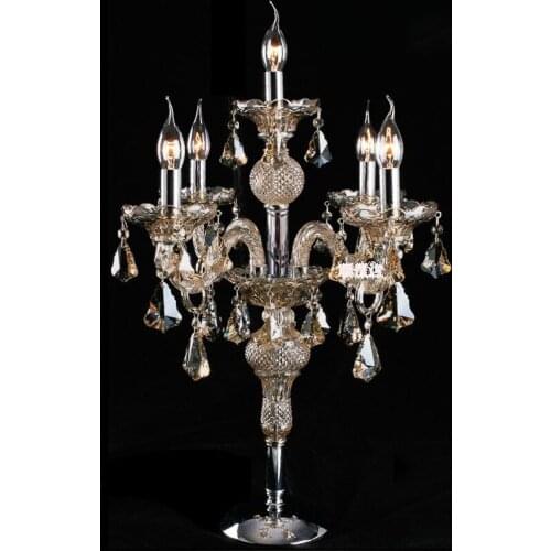 Crystal table decorations for weddings american vintage table lamp led crystal table light bedroom desk lamp beside